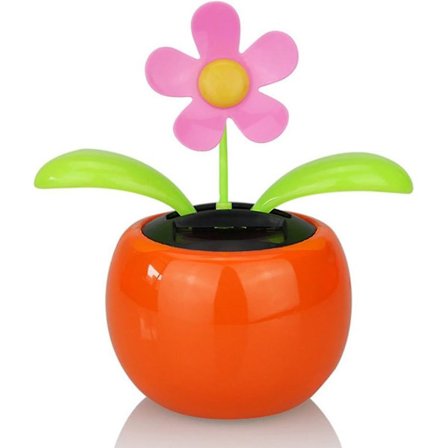 Solcelled Drevet Bordlegetøj, Solcelledrevet Dansende Blomst Flip Flop Blade Display Bil Instrumentbræt Legetøj Gave-78