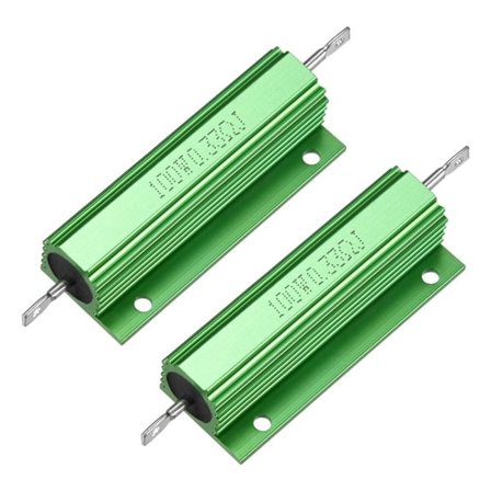 Aluminium Motstand 100W 0,33 Ohm 2 stk 2 stk