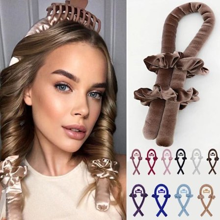 Soft Heatless Hair Curlers Long Short Hair Products No Heat Curling Velvet Pearl Cotton Rod Headband Lazy Curler Styling Tools