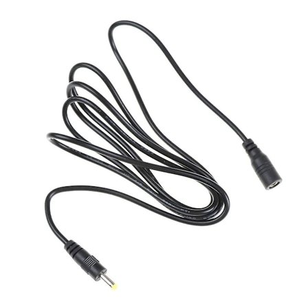 4mm x 1.7mm DC Strømkontakt Jack Adapter Hunn + Hann Skjøteledning Plugg 150cm 2025th