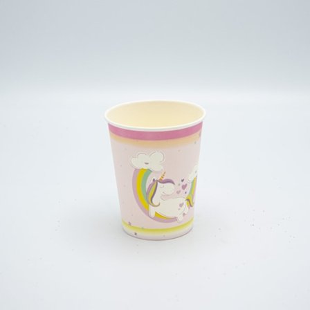 Pappersmugg Unicorn Rosa 8-pack