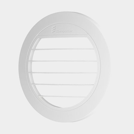 Gitter til udstødning Eberspächer, 75 - 90 mm, åbent, plast, hvid