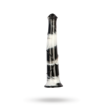 Big Jumpy Dildo Black/White 40 cm