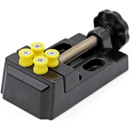 Mini Skruvstäd, Bordskruvstäd, Används för Reparation av Klockor Valnöt DIY Gravyr Hantverktyg Maskiner Gravyr Elektrisk Borr