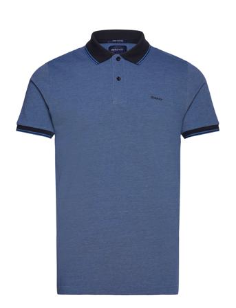 4-Col Oxford Ss Pique GANT Blue