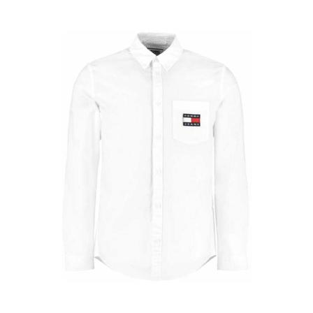 Tommy Jeans, Shirt Wit, Heren, Maat:M
