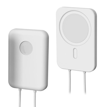 Apple MagSafe Charger ensfarvet silikonecover - Hvid
