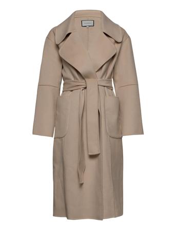 Henriette Coat Outerwear Coats Winter Coats Beige Andiata