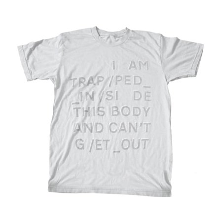 Radiohead Unisex Adult Trapped Back Print T-Shirt XL Vit