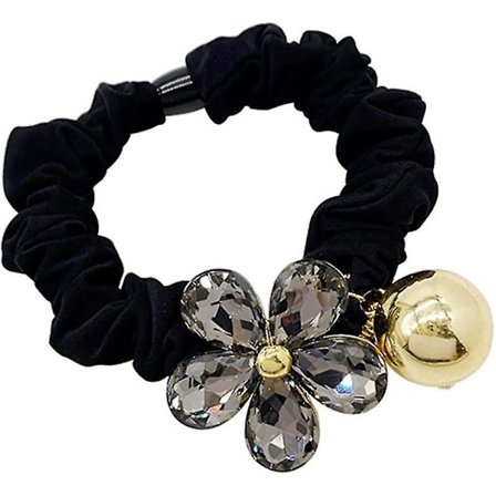 Hårstrikk for kvinner Blomst Rhinestone Tynn Hårstrikk Kvinnelig Hårstrikk Hårstrikk Kvinnelig Ball Hode Gummibånd Hårstrikk (farge: 01)