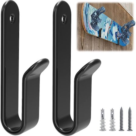 2st horisontella Snowboard Väggfäste Clips, Snowboard Storage Skateboa