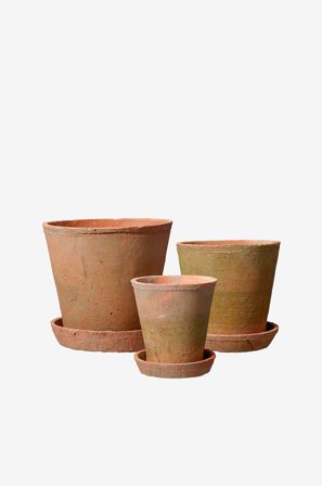 Wikholm Form - Kruka m. fat Alison S/3 - Orange - Krukor & vaser - Från Homeroom