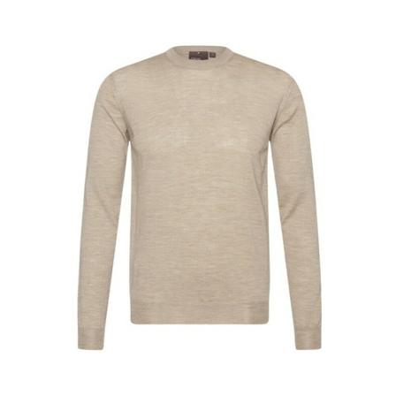 Oscar Jacobson - Stickade Tröjor - Beige - Herr - Storlek: M, Herr, Storlek: M