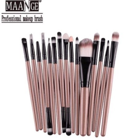 Sminkborstar 15in1 från MAANGE, 12 olika färger