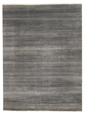 Grass Tæppe Moderne Mørkegul/Sort Stort (Uld, Indien)