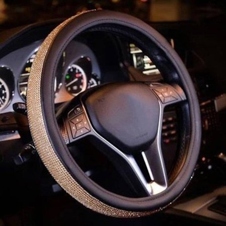 Car Rhinestones ohjauspyörän cover Auton ohjauspyörä