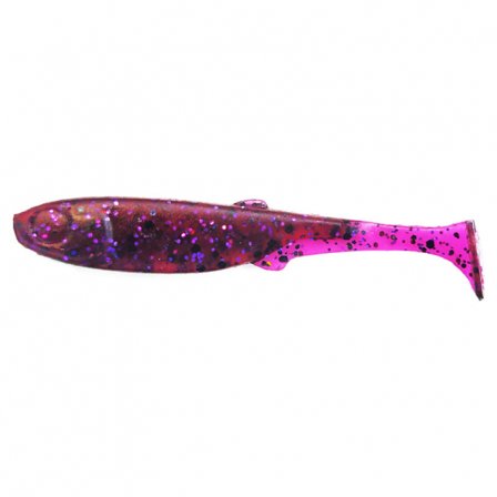 Perch Professor Fluky Shad 5,5cm (6pcs) - Purple Pepper