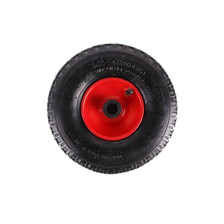 Hjul + däck litet 3.00–4" stålfälg