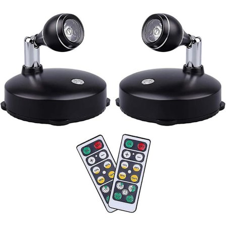 Trådløs spotlight innendørs, batteridrevet aksentlys kunstlys for malerier, LED-vegglys Wi [DB]