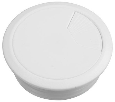 Schneider Electric Unica Kabelgenomföring sluten, 60 mm Vit, Installationsmaterial