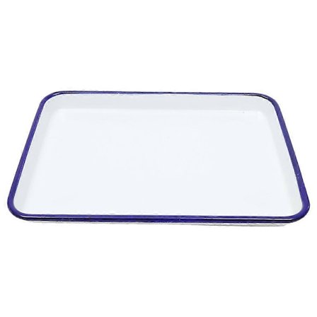 Emalje Stekeform Stekebrett, Gjenbrukbar Vaskbar Bakeform for Ovn