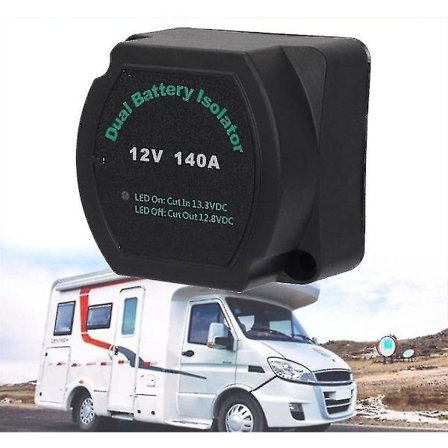 Dobbelt Batteri Split Charge Relay 12v 140a Spændingssensitiv Campervan Vsr