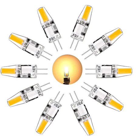 10 stk G4 LED-pære 3W tilsvarende halogenpære Mini lys