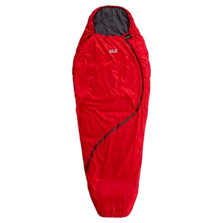 Jack Wolfskin Women's Smoozip +3 synthetic sleeping bags Red LEFT