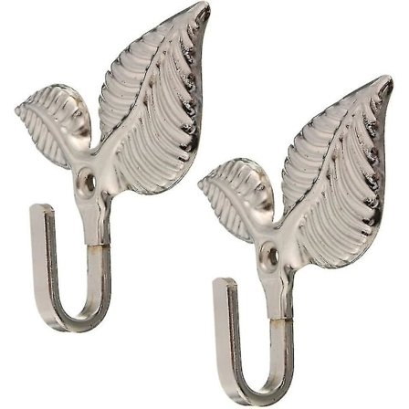 2 kpl Retro Lehti Muotoinen Sinkkiseos Seinäkiinnitettävä Pyyhekoukku Kylpyhuoneen Pyyhepidike Pyyhekoukut Kestävä Kylpyhuoneen Tarvikkeet 