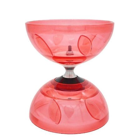 Diabolosett (4 farger, 2 størrelser) med trippel kulelagerkobling, fargematchende fiberhåndstaver, diabolostreng og pose [DmS]