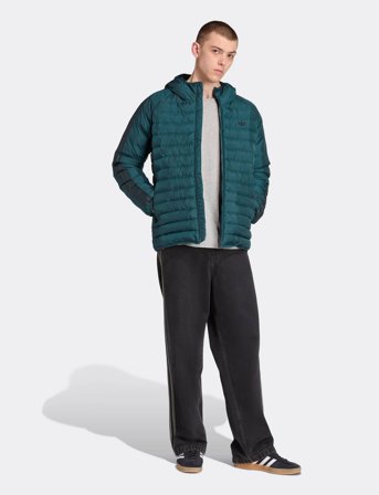 adidas Originals Pad Hooded Jkt - Green - L