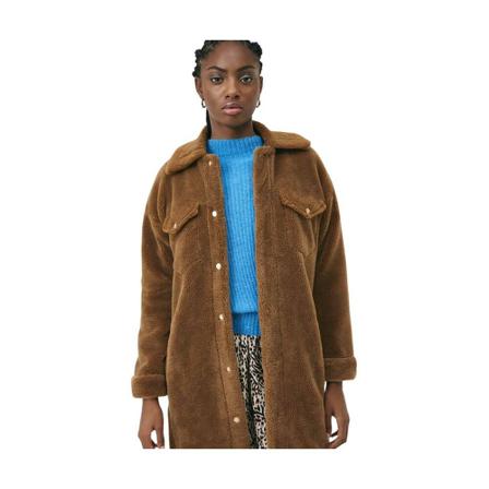 Suncoo, Single-Breasted Coats Bruin, Dames, Maat:S