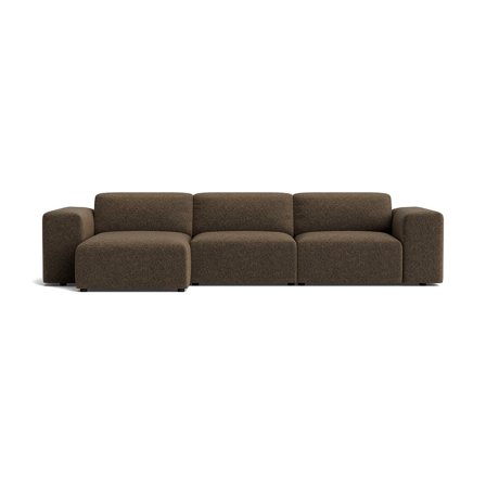 Soma chaiselong sofa, venstrevendt - Lisboa Brun - 343x147x75 - Sofa, chaiselong