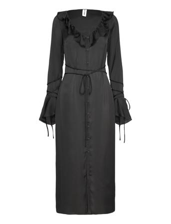 Vallars Dress Polvipituinen Mekko Black Résumé