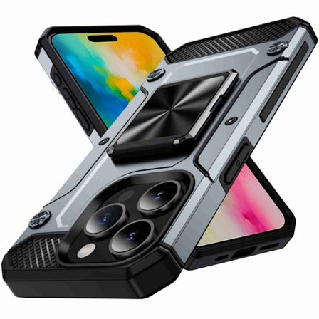 iPhone 16 Pro Max Shockproof Metall Skal - Hållbar och Stöttålig Telefonfodral