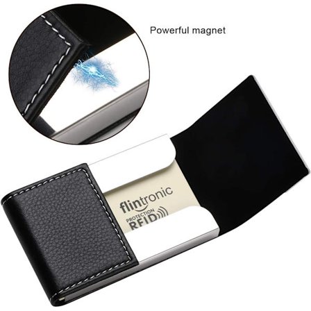 2 st Visitkortfodral - PU-läder Kreditkortsfodral, Smalt