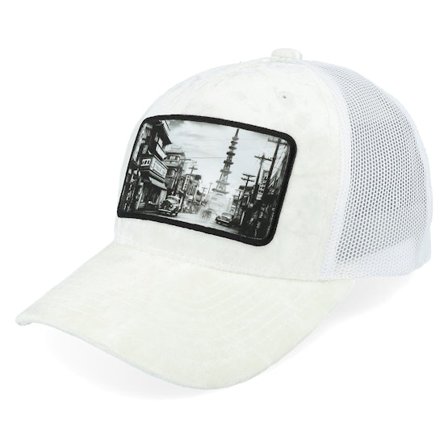 Public Domain - White trucker Caps - Kids Youth Japan Velvet White Trucker @ Hatstore