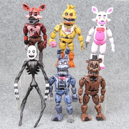 Five Nights at Freddy's 6-delars set med actionfigurer