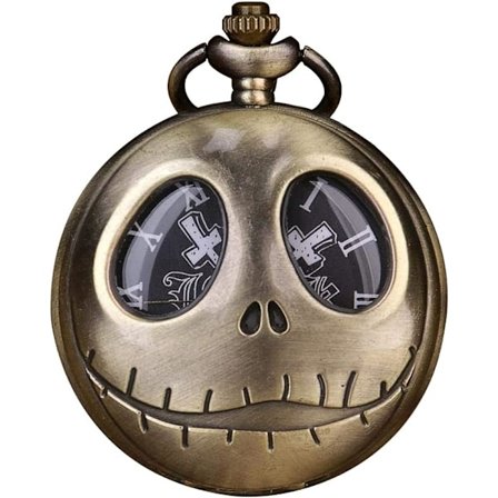 Taskukello Tim Burtonin Painajainen Ennen Joulua Arabialaiset Numerot Kvartsitaskukello Ketju Miehille Syntymäpäivä Joulu Halloween Lahjat