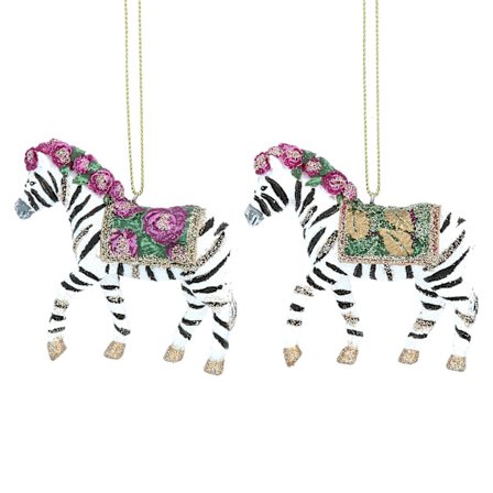 Gisela Graham Zebra Julgransdekorationer