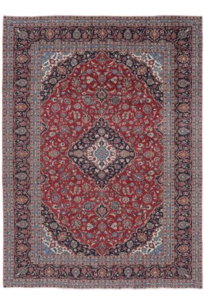 Oriental Keshan Rug 286X399 Dark Red/Black Large Wool, Persia