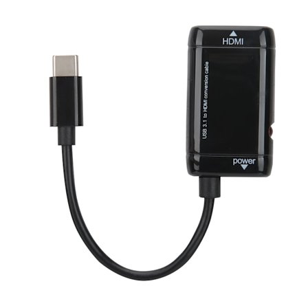 USB 3.1 Typ C MHL till HDMI Adapterkabel Konverterare för Android/IOS Mobiltelefon Surfplatta