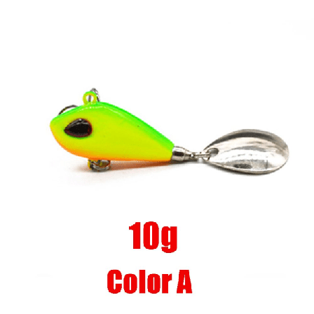 6/10/17/25g Metall Fiskebete Vib Lure Diskantkrok Färg A -