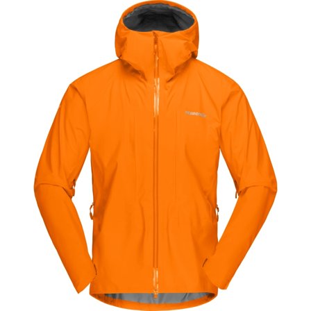 Norrøna Men's Trollveggen Gore-Tex Pro Light Jacket (2021) Men shell jackets Orange XL