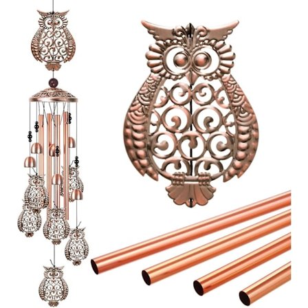 Ugle Vindspil Dekoration, Bærbar Mobil Ugle Vindspil, Ugle Vindklokke, Ugle Dekoration, Ugler Vindspil, Hjem, Indendørs, Gård, Terrasse, Festival, 
