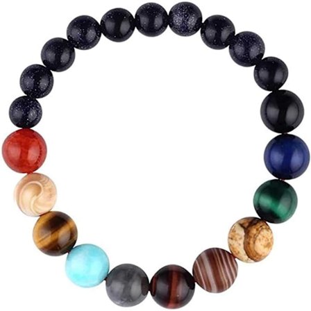 Armbånd Solsystem Armbånd Smykker Univers Galakse Planet Sten Perler til Mænd Kvinder Drenge Piger Børn Teenager