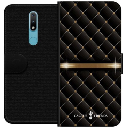 Kompatibel Tegnebogsetui til Nokia Nokia 2.4 Cactus and Friends – NightQuilt