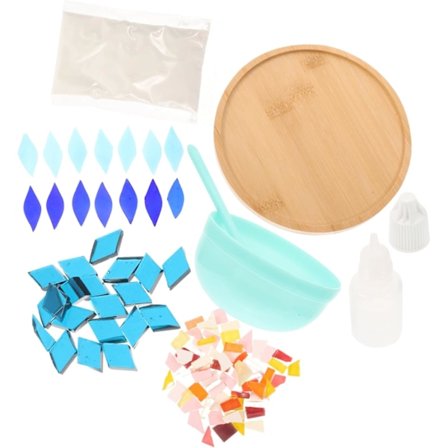 1 Sæt Mosaik Brikke Håndlavet Brikke DIY Husholdnings Kop Pad Varmeisoleret Kop Måtte