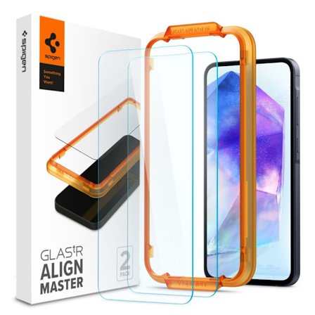 Spigen Samsung Galaxy A55 5G 2-PACK Skärmskydd ALM GLAS.tR