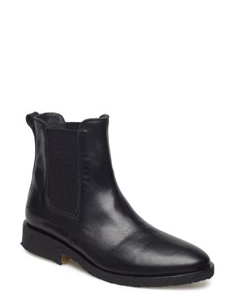 Booties - Flat - With Elastic Black ANGULUS